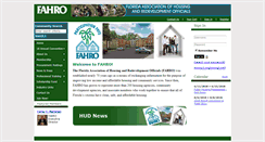 Desktop Screenshot of fahro.org